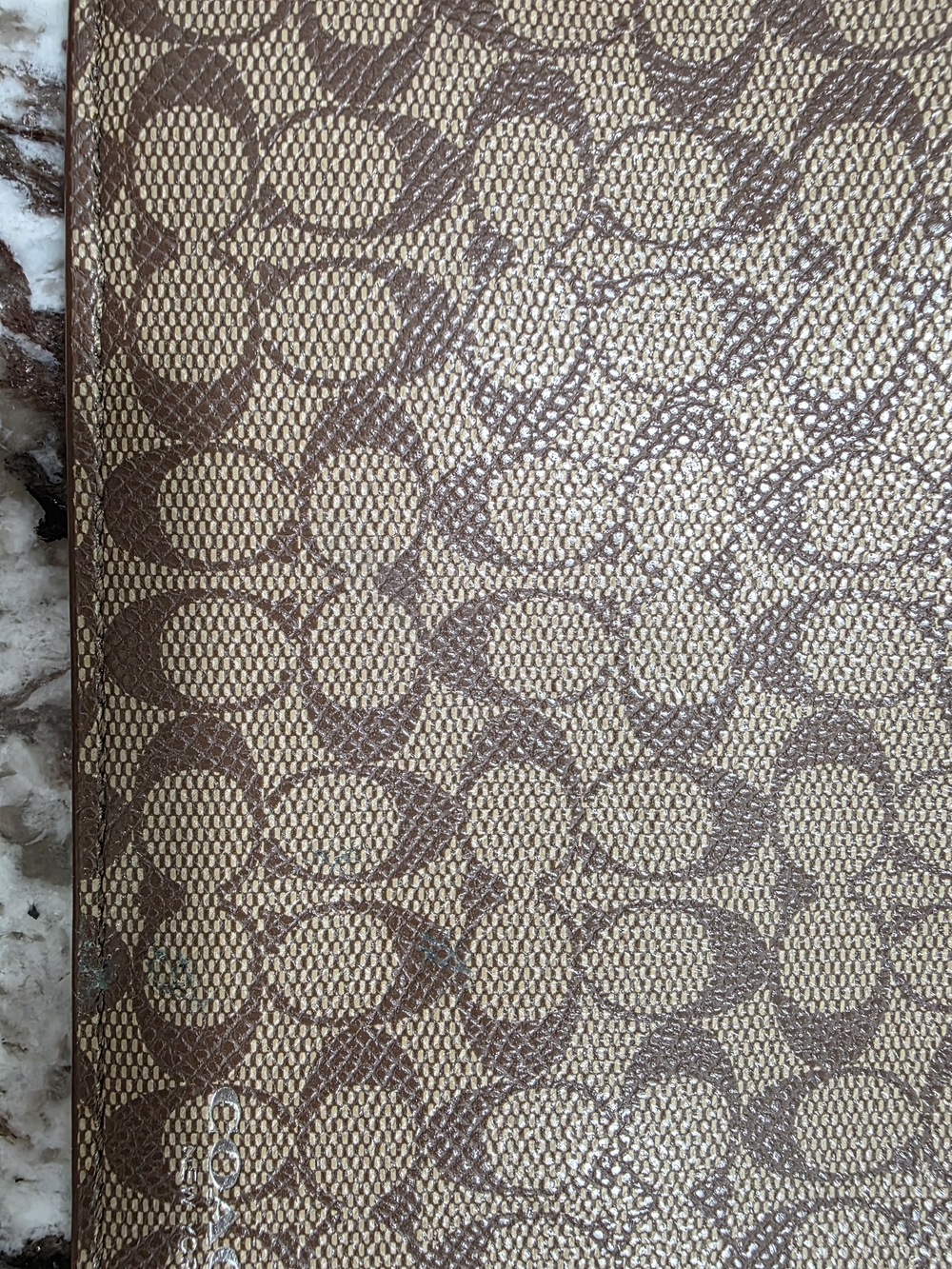 Coach Signature Zip Wallet in Brown - Picture 2 of 5